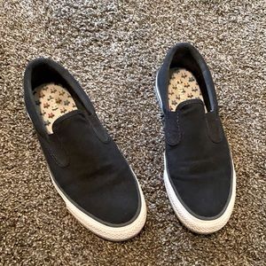 Converse black slip on shoes